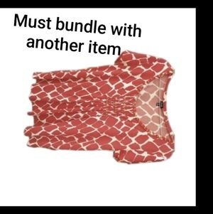 📌MUST BUNDLE 📌SALE$3.00🩸Rafaella Top Orange/White Read DESCRIPTION